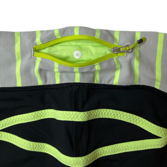 Lululemon Athletica Run Pace Black Crop Capri Leggings Size 4 - Picture 13 of 14